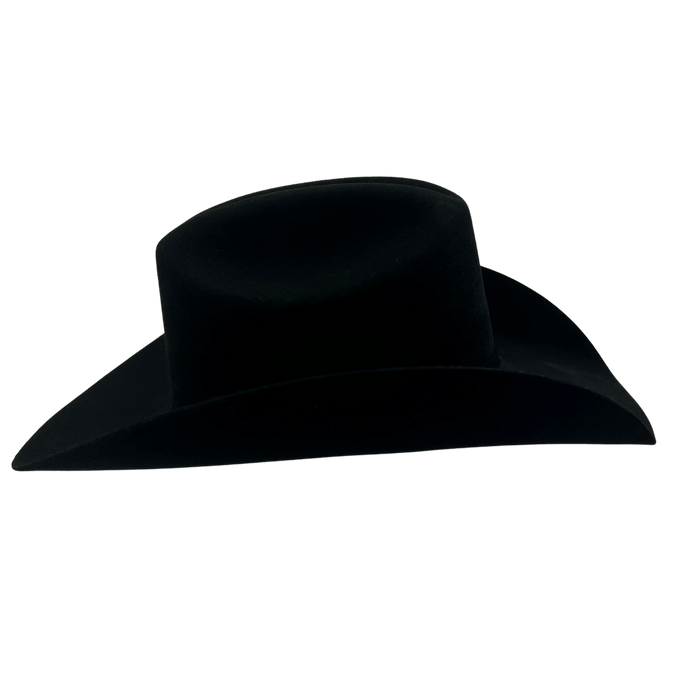 Long Rope 4X Texas Black Felt Cowboy Hat