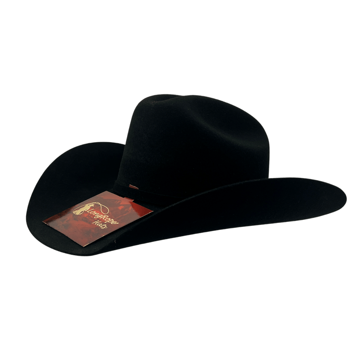Long Rope 4X Texas Black Felt Cowboy Hat
