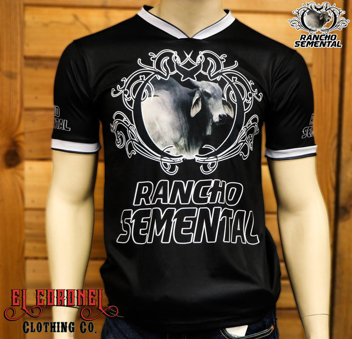 Camiseta Rancho Semental En Negro