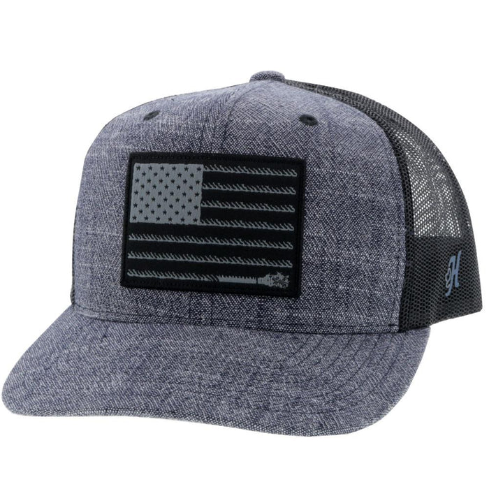 Hooey Liberty Roper Navy 6-Panel Trucker Hat 2010T-NVBK