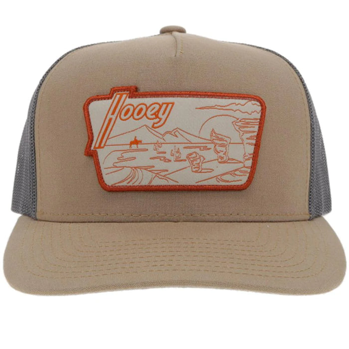 Hooey Davis Tan/Grey Snapback - 2141T-TNGY