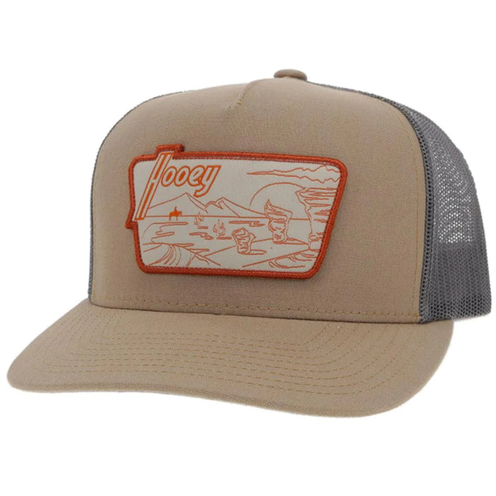 Hooey Davis Tan/Grey Snapback - 2141T-TNGY