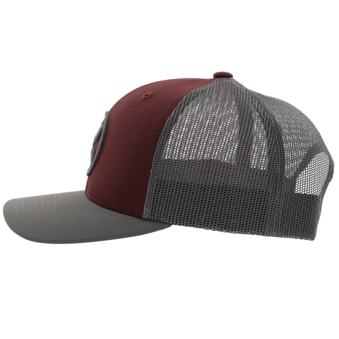 HOOEY Men's Cap O Classic Maroon/Grey - 2209T-MAGY