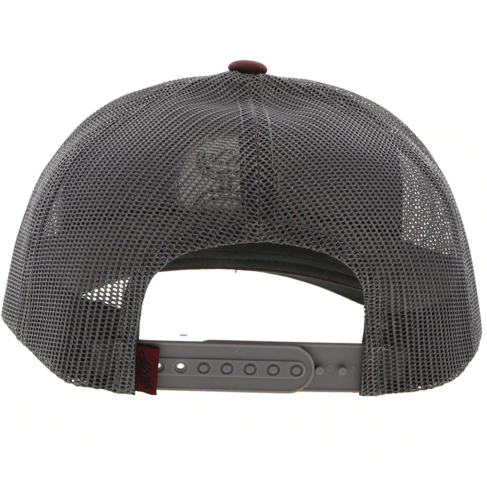 HOOEY Men's Cap O Classic Maroon/Grey - 2209T-MAGY