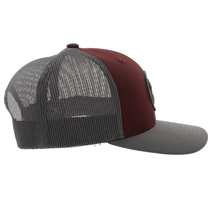 HOOEY Men's Cap O Classic Maroon/Grey - 2209T-MAGY