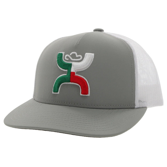 HOOEY Men's Trucker Cap -2218T-GYWH "BOQUILLAS" GREY/WHITE