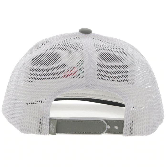 HOOEY Men's Trucker Cap -2218T-GYWH "BOQUILLAS" GREY/WHITE