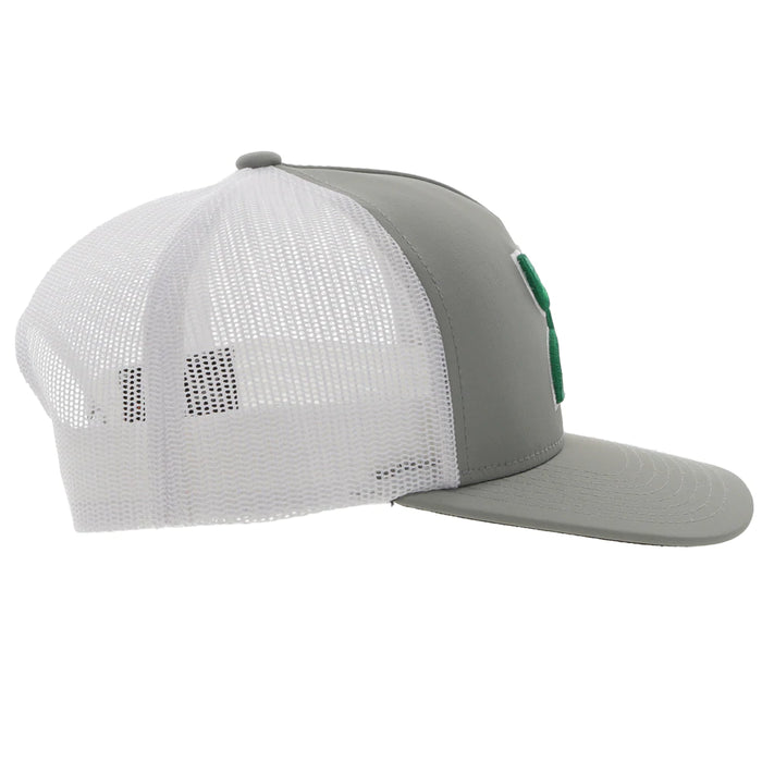 HOOEY Men's Trucker Cap -2218T-GYWH "BOQUILLAS" GREY/WHITE