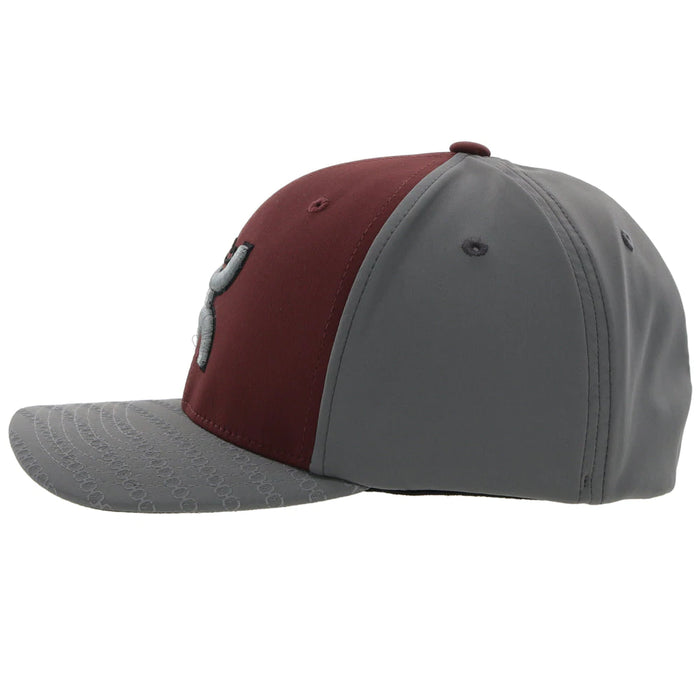 Hooey Solo III FlexFit Fitted Cap Maroon/Grey - 2219MAGY