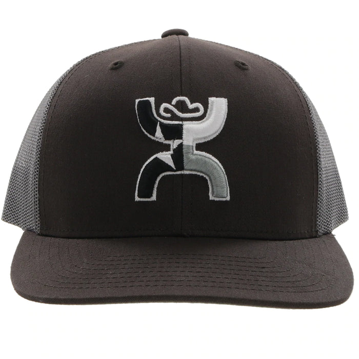 HOOEY Men's Trucker Cap -2220-BRGY Texican Brown/Grey