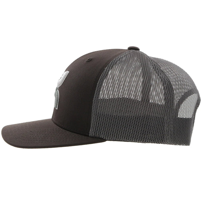 HOOEY Men's Trucker Cap -2220-BRGY Texican Brown/Grey