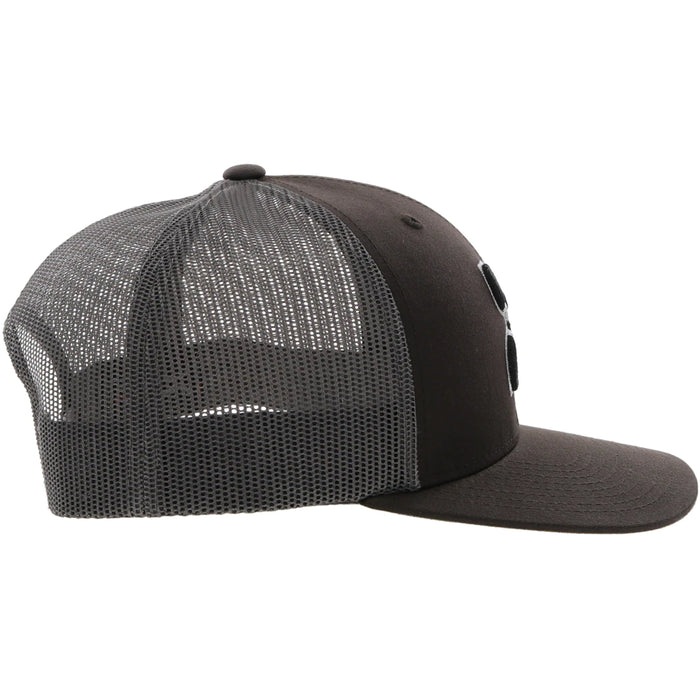 HOOEY Men's Trucker Cap -2220-BRGY Texican Brown/Grey
