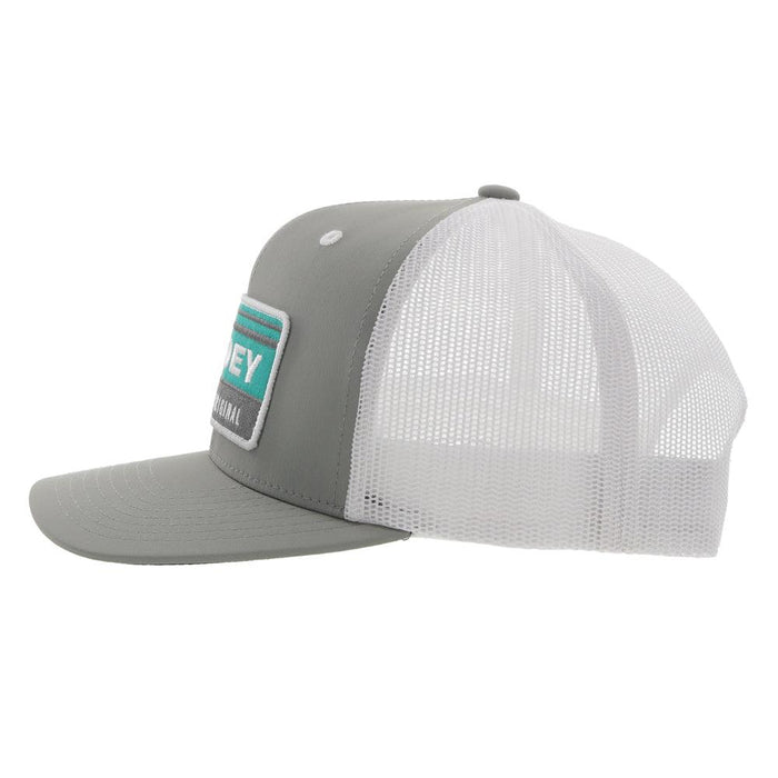 Hooey Horizon Grey/White Trucker Snapback Hat - 2235T-GYWH