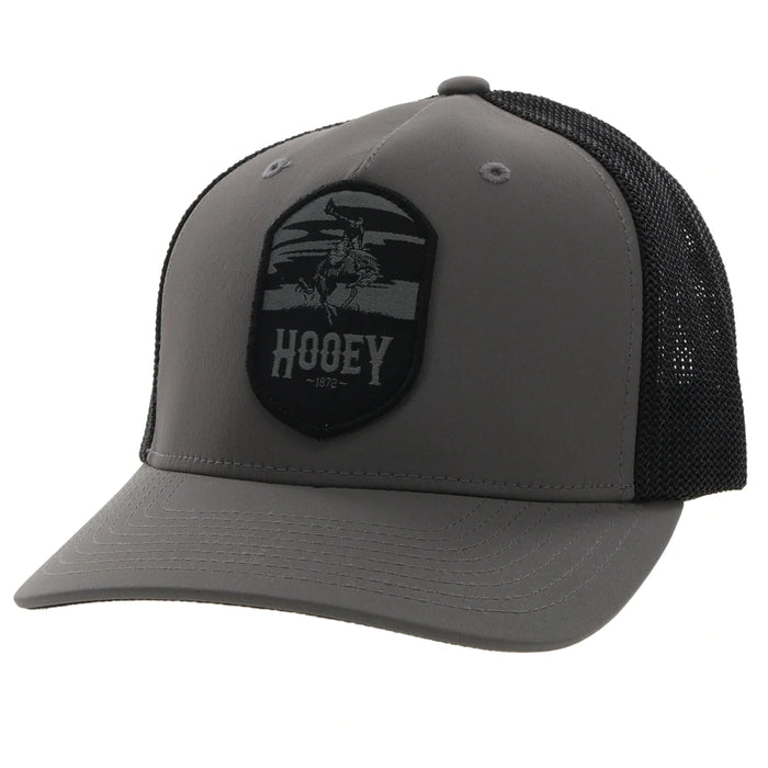 Hooey "Cheyenne" Charcoal & Black FLEXFIT Hat - 2244CHBK
