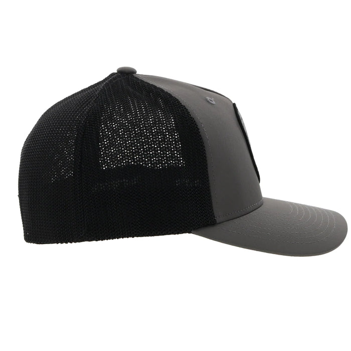 Hooey "Cheyenne" Charcoal & Black FLEXFIT Hat - 2244CHBK