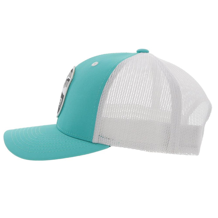 Hooey "Cheyenne" TEAL/WHITE Snapback Hat - 2244T-TLWH