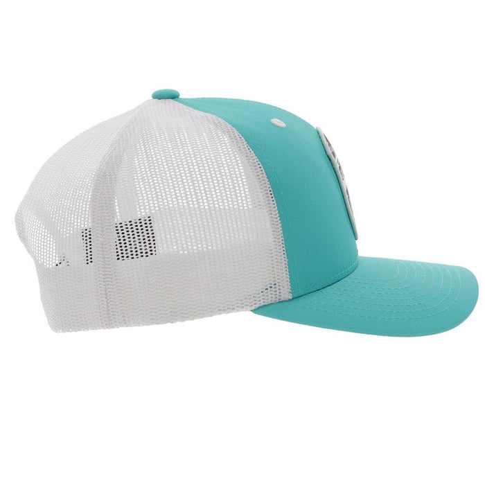 Hooey "Cheyenne" TEAL/WHITE Snapback Hat - 2244T-TLWH