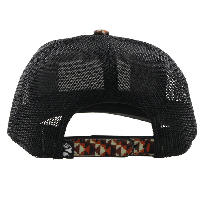 Hooey Lakota Brown/Black 5-Panel Trucker Hat with Patch - 2248T-BRBK