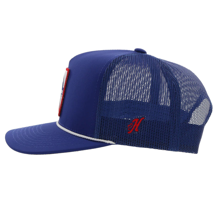 Hooey Pabst Blue Ribbon 5-Panel Trucker Hat with Patch - 2274T-BL