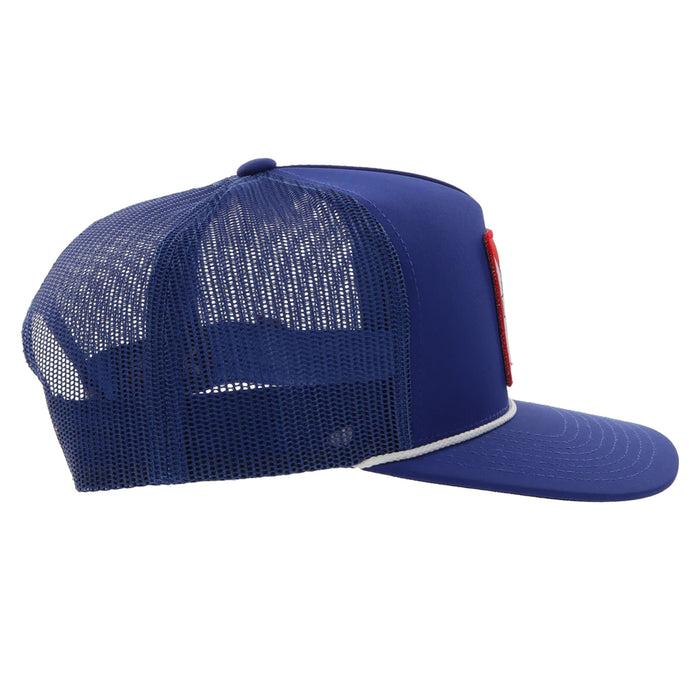 Hooey Pabst Blue Ribbon 5-Panel Trucker Hat with Patch - 2274T-BL