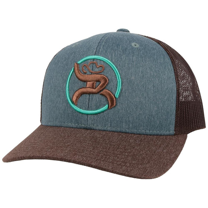 Hooey Strap Roughy Blue/Brown Snapback 6-Panel 4029T-BLBR