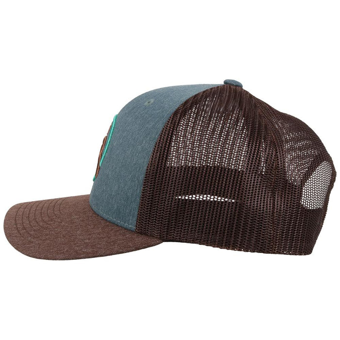 Hooey Strap Roughy Blue/Brown Snapback 6-Panel 4029T-BLBR