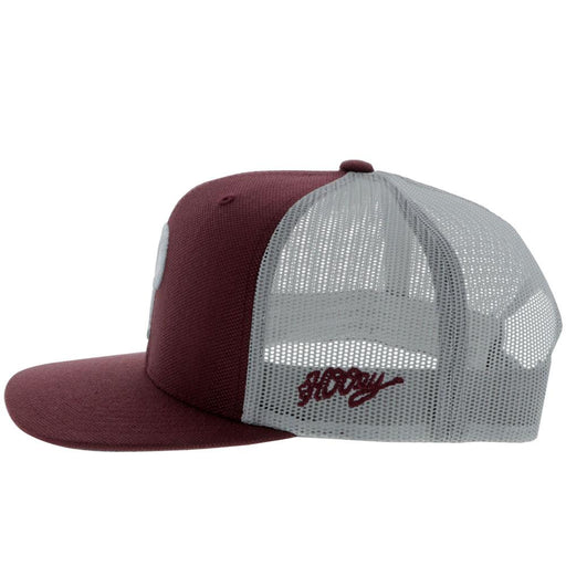 Hooey Punchy 6-Panel Trucker Hat Maroon/Grey 5026T-MAGY
