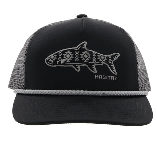 Hooey Habitat Black/Charcoal Snapback - 6014T-BKCH