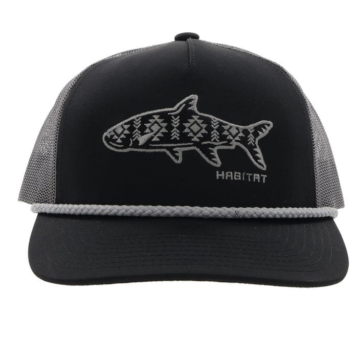 Hooey Habitat Black/Charcoal Snapback - 6014T-BKCH