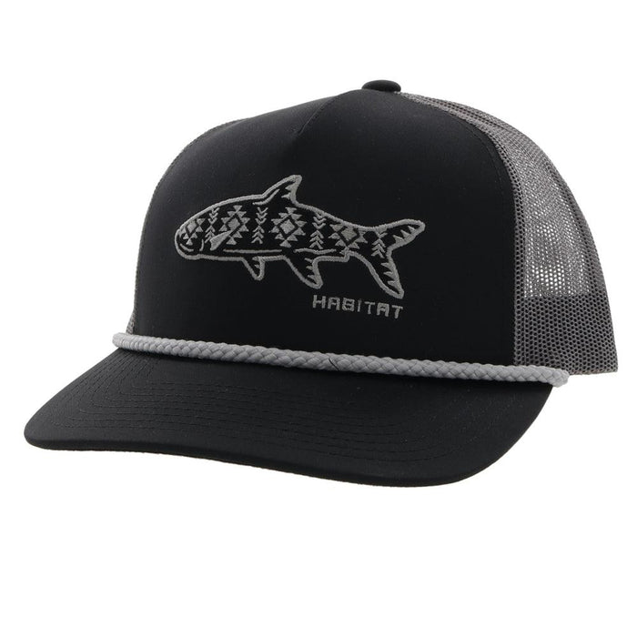 Hooey Habitat Black/Charcoal Snapback - 6014T-BKCH