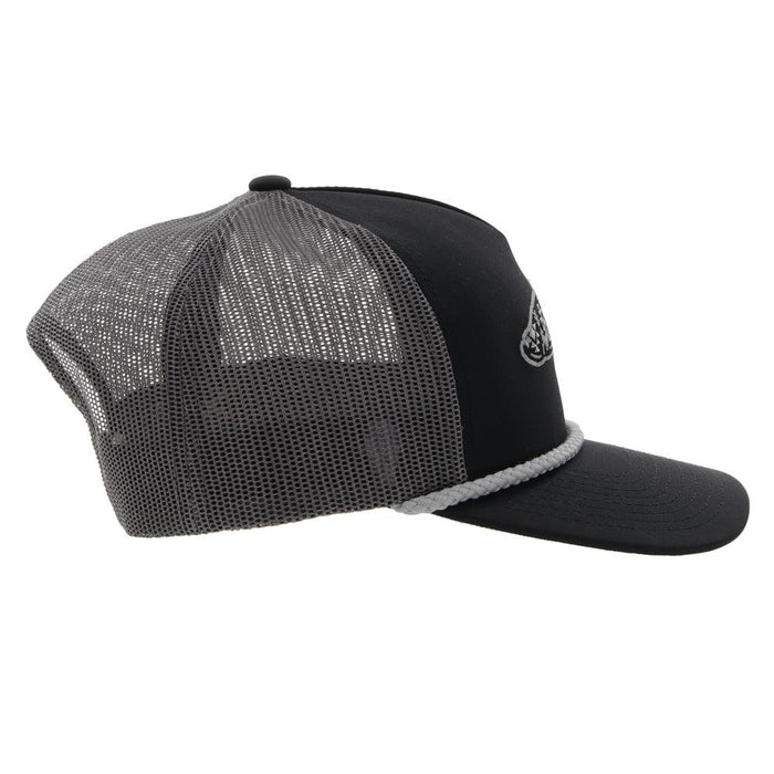 Hooey Habitat Black/Charcoal Snapback - 6014T-BKCH