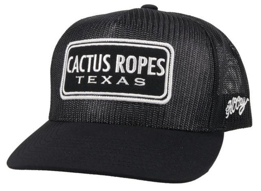 CR075 Cactus Ropes Texas Snapback 5-Panel Black
