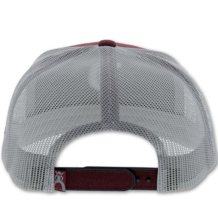 Hooey Punchy 6-Panel Trucker Hat Maroon/Grey 5026T-MAGY