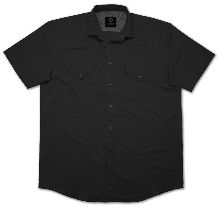Hooey "Sol" Black Short Sleeve Pearl Snap Western Shirt