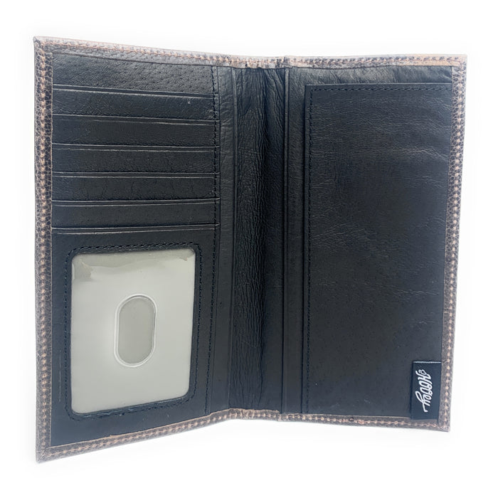Hooey Cross Stitch Rodeo Wallet Brown - 2041566W2