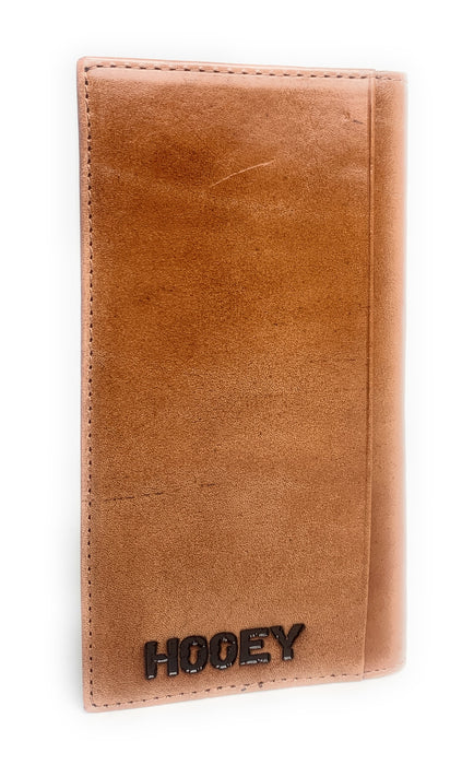 Hooey Floral Tooling Red Logo Rodeo Wallet Brown -1989566W1