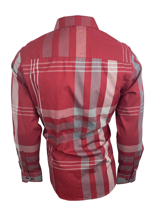 Camisa Lamasini 1490 Modern Fit manga larga Color Vino - Estilo Roberto Tapia