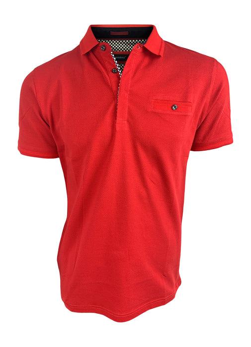 Barabas Men's Classic Red Polo
