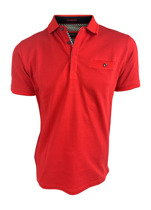 Barabas Men's Classic Red Polo