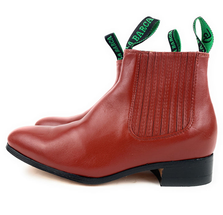 La Barca Botin Charro Men's Ladrillo Leather