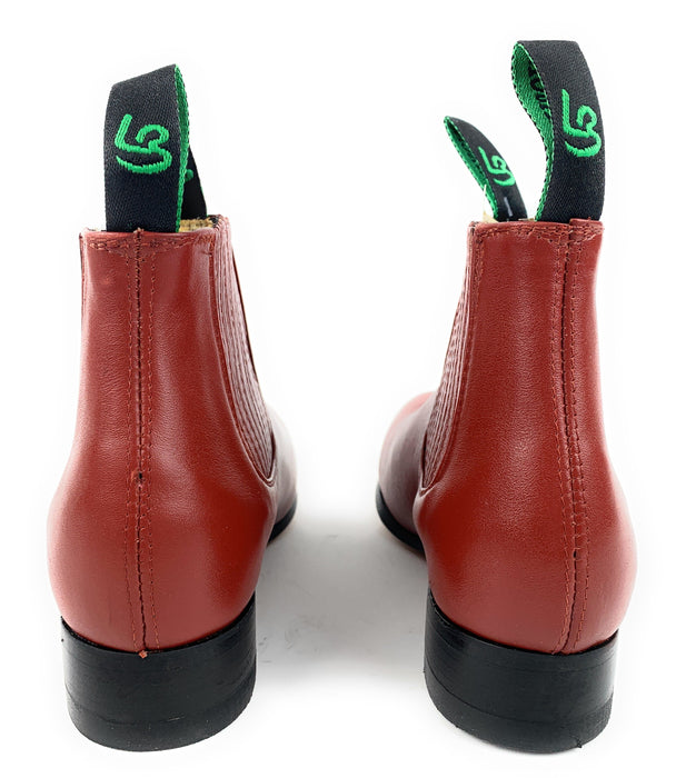 La Barca Botin Charro Men's Ladrillo Leather