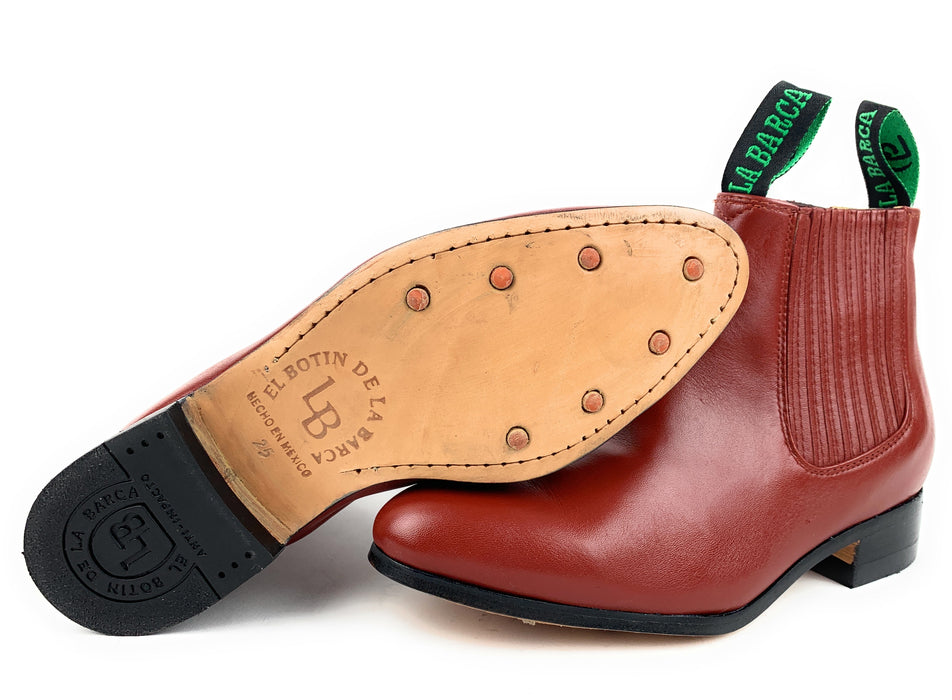 La Barca Botin Charro Men's Ladrillo Leather