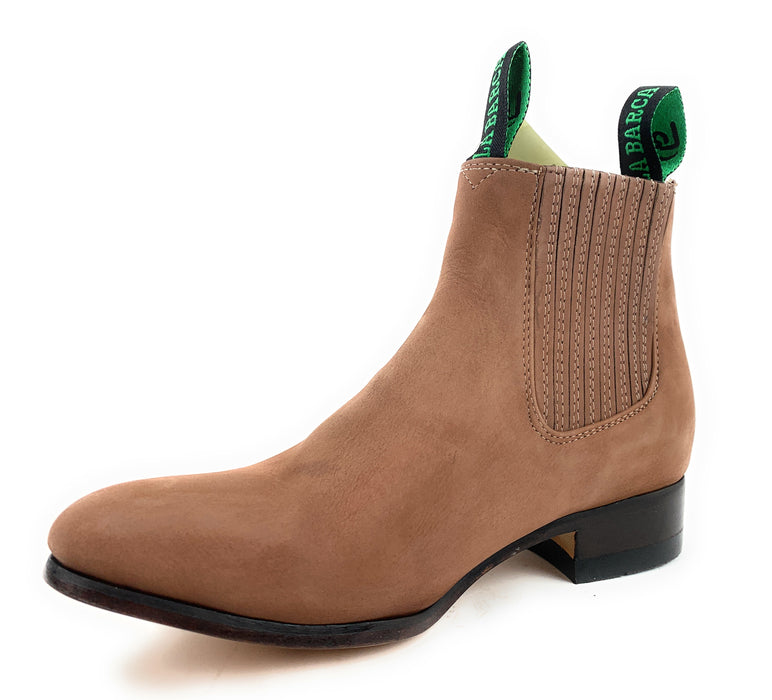 La Barca Botin Charro Men's Color Topo Gamuza