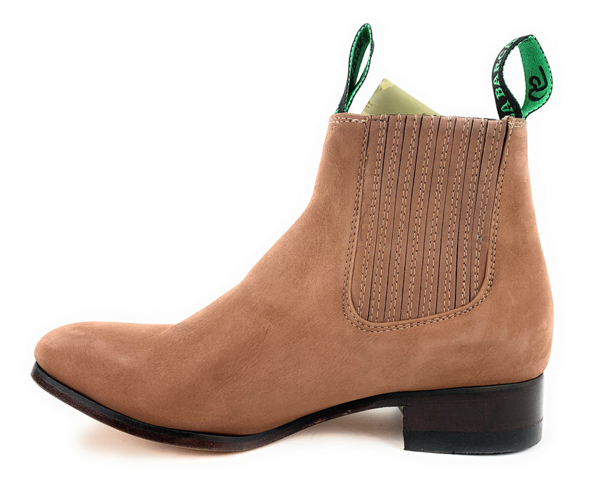 La Barca Botin Charro Men's Color Topo Gamuza
