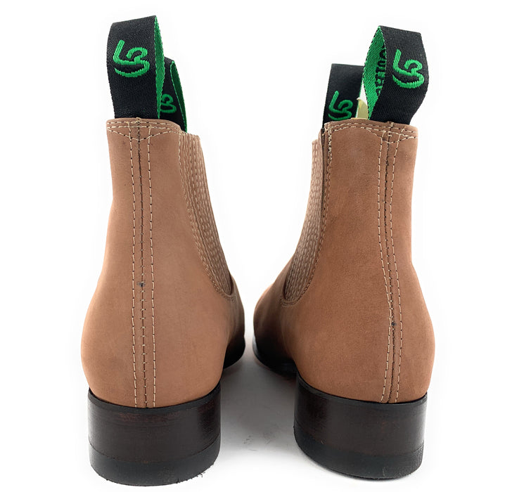 La Barca Botin Charro Men's Color Topo Gamuza