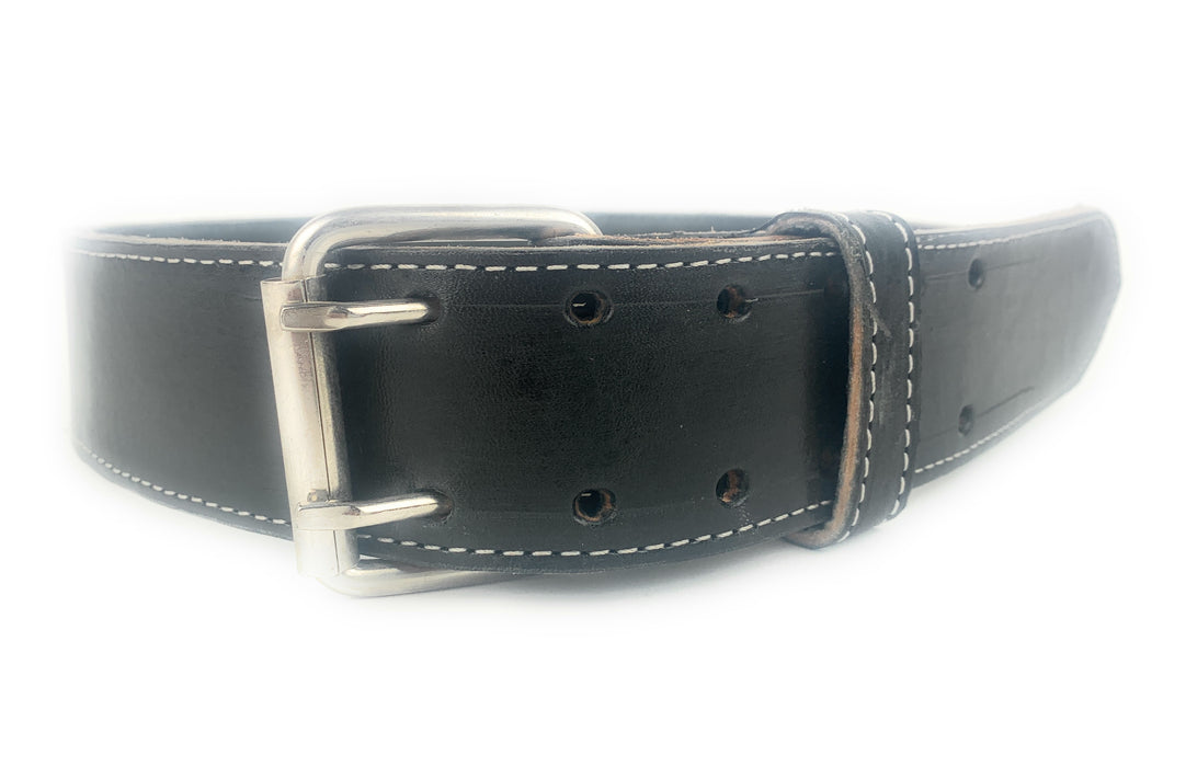 Cinturón De Trabajo De Cuero Para Hombre De Doble Punta De Alta Resistencia