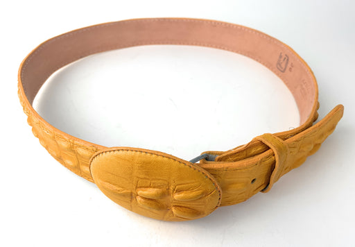Cinto Aveztruz Vaquero Amarillo Imitacion Talla 36 y 38