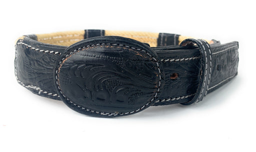 Cinto Vaquero De Nino Estilo Soga Negro Talla 24