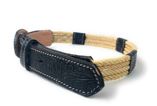 Cinto Vaquero De Nino Estilo Soga Negro Talla 24