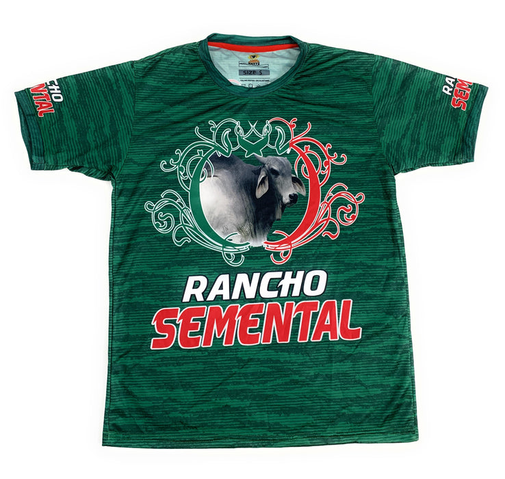 Camiseta Rancho Semental Mexico En Verde